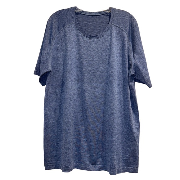 LULULEMON Athletica men’s license to train blue moisture wick shirt size XL - Picture 11 of 17